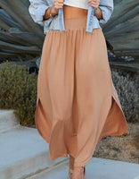 Maxi skirt w/ pockets (Camel)